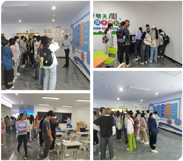 安理大人工智能学院师生参观赢咖娱乐科技展厅